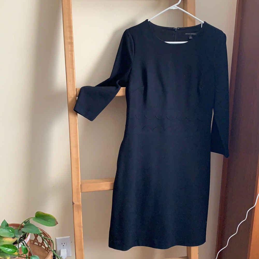 Black Banana Republic dress, size 8 tall